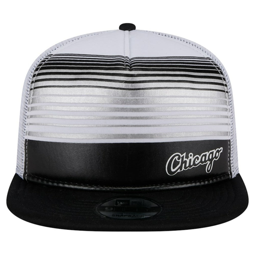 Chicago White Sox Team Horizon 9FIFTY A-Frame Trucker Snapback Hat Black | New Era