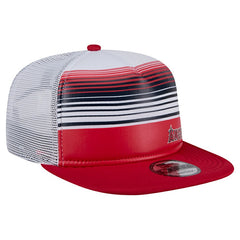 Los Angeles Angels Team Horizon 9FIFTY A-Frame Trucker Snapback Hat Red | New Era