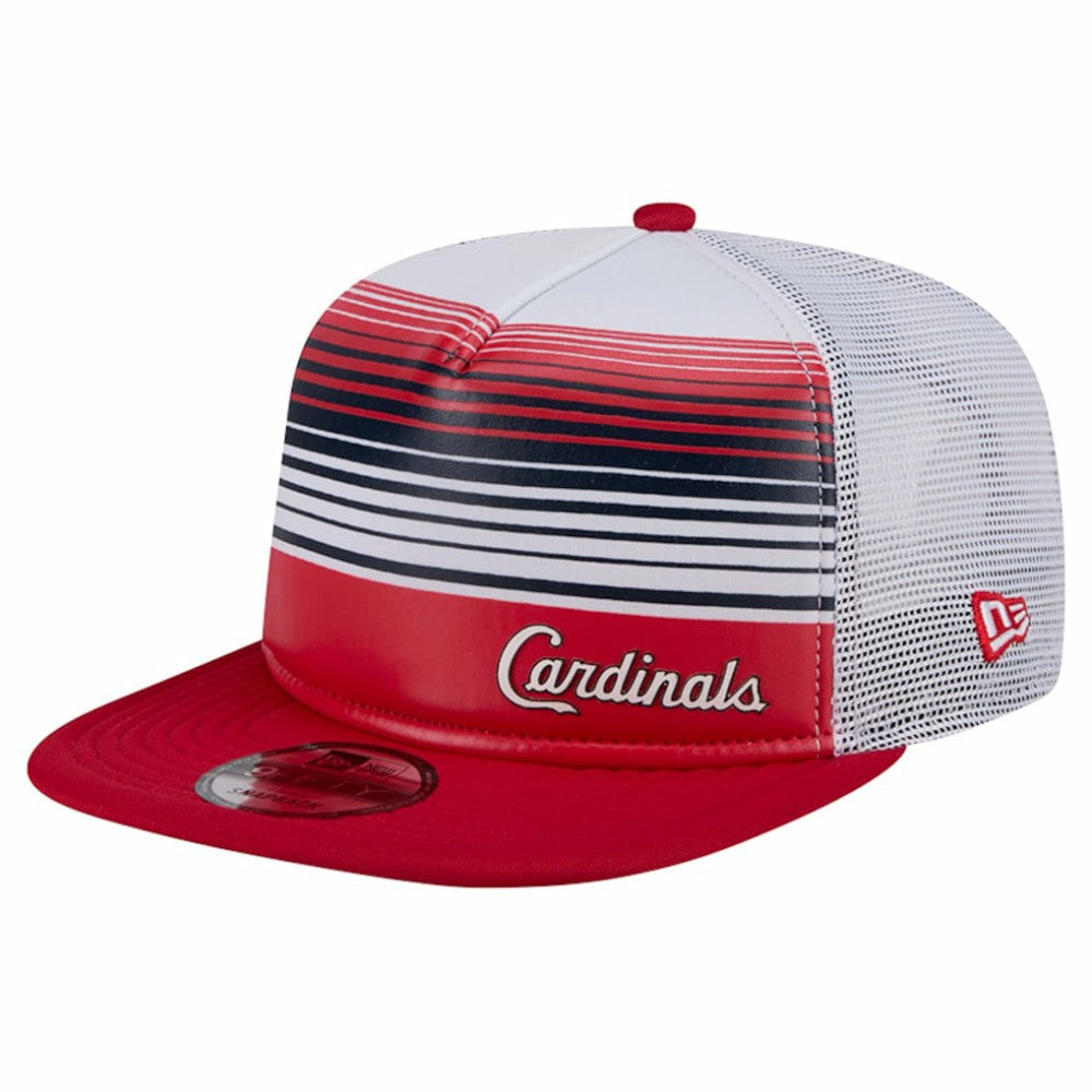 St. Louis Cardinals Team Horizon 9FIFTY A-Frame Trucker Snapback Hat Red | New Era