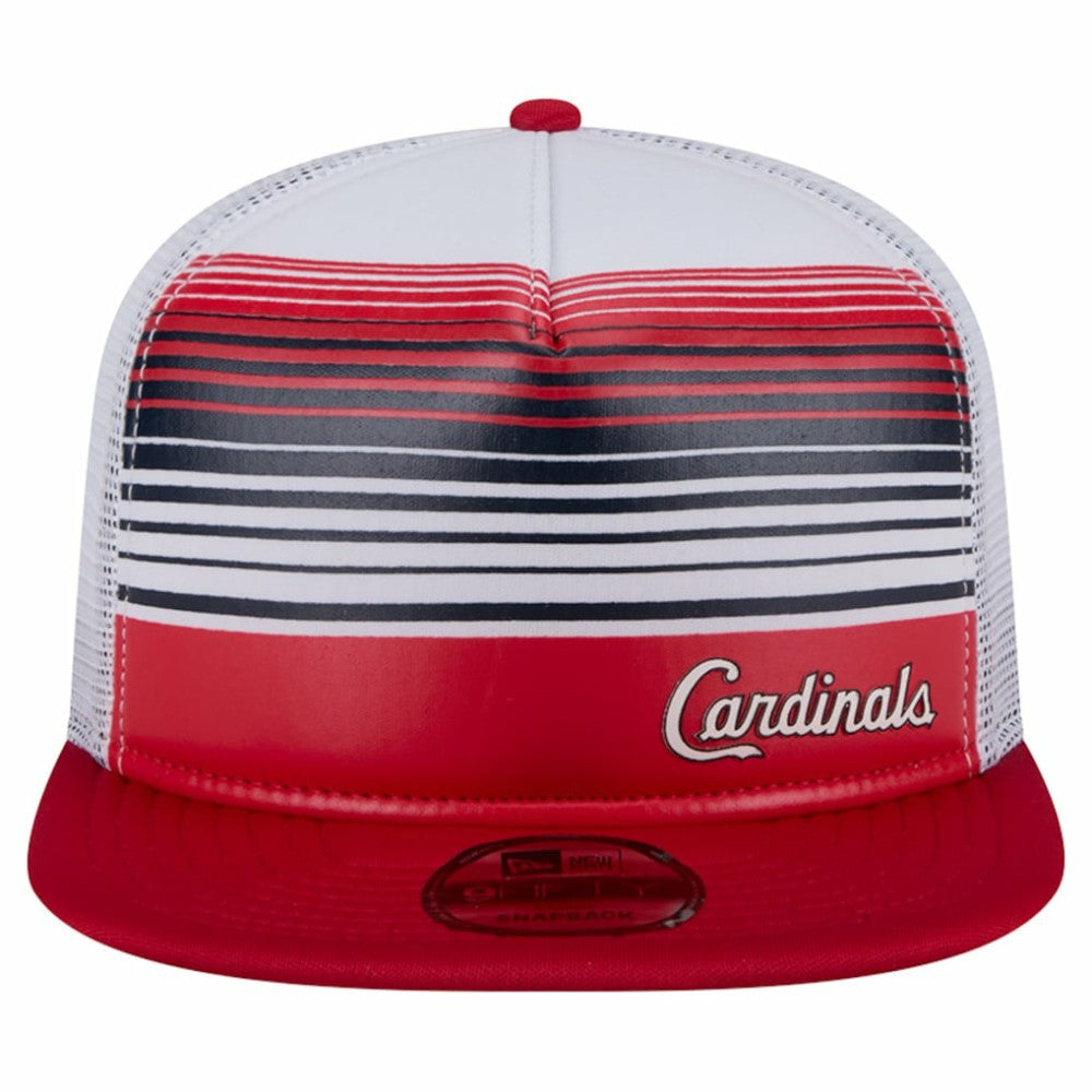 St. Louis Cardinals Team Horizon 9FIFTY A-Frame Trucker Snapback Hat Red | New Era