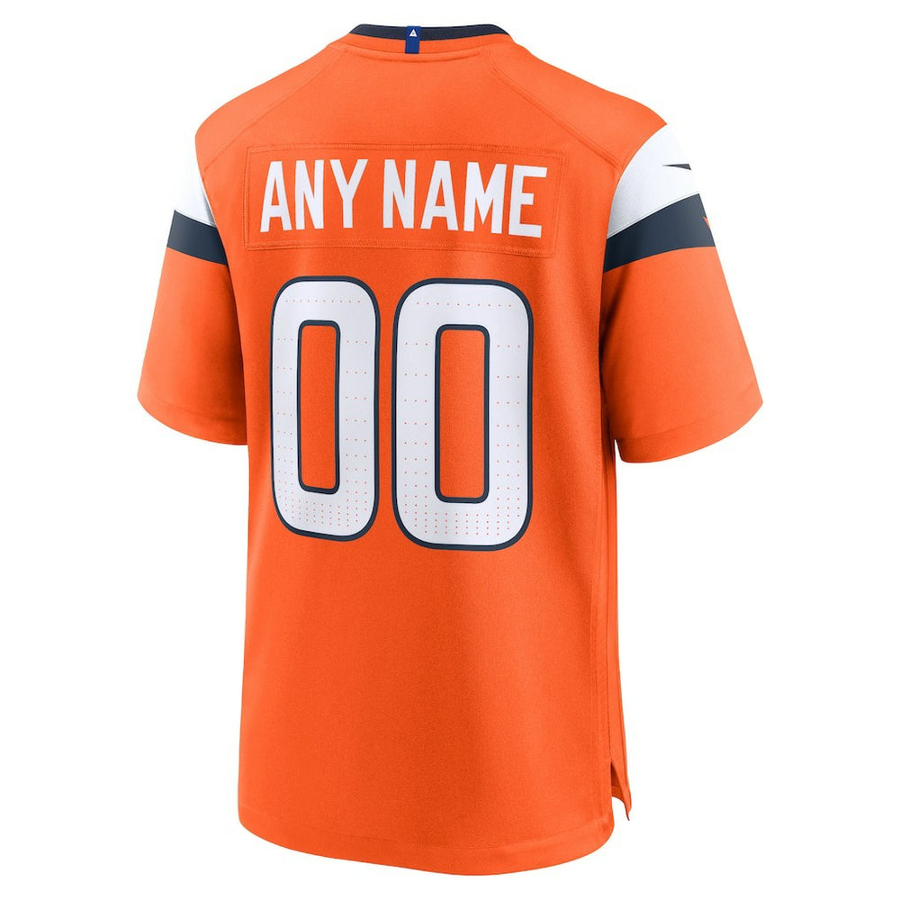 Denver Broncos Mile High Collection Custom Game Jersey - Orange
