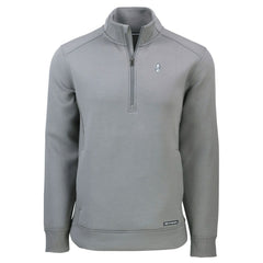 Chicago Cubs Cutter & Buck Cooperstown Collection Roam Eco Recycled Quarter-Zip Pullover Gray