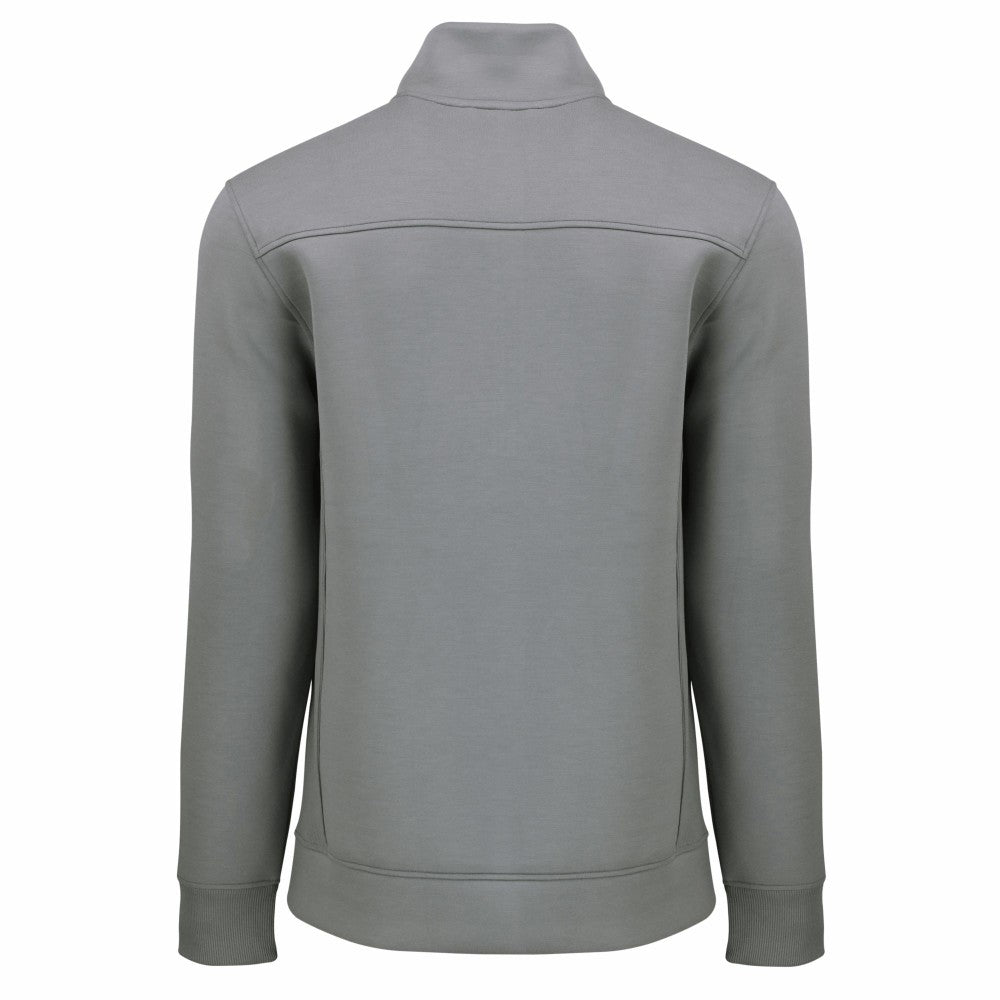 Milwaukee Brewers Cutter & Buck Cooperstown Collection Roam Eco Recycled Quarter-Zip Pullover Gray