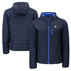 Chicago Cubs Cutter & Buck Cooperstown Collection Rainier Primaloft Eco Full-Zip Hooded Jacket Navy