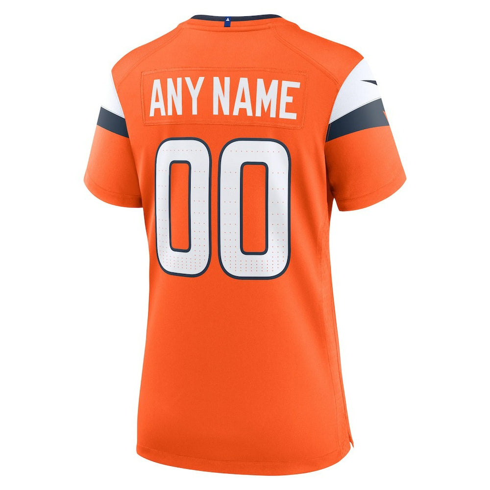Denver Broncos Women's Mile High Collection Custom Game Jersey - Orange