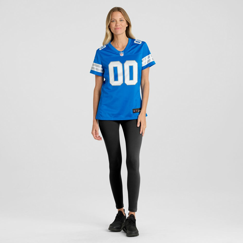Detroit Lions Women's Custom Game Jersey - Blue