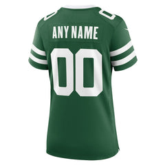 New York Jets Women's Custom Game Jersey - Legacy Green
