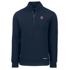 Chicago Cubs Cutter & Buck Roam Eco Recycled Quarter-Zip Pullover Navy
