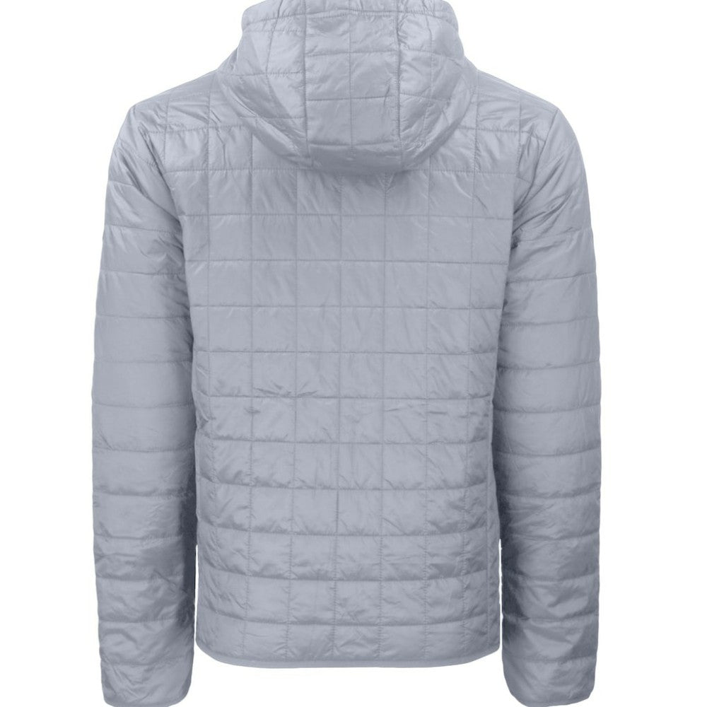 Detroit Tigers Cutter & Buck Rainier Primaloft Eco Full-Zip Hooded Jacket Gray