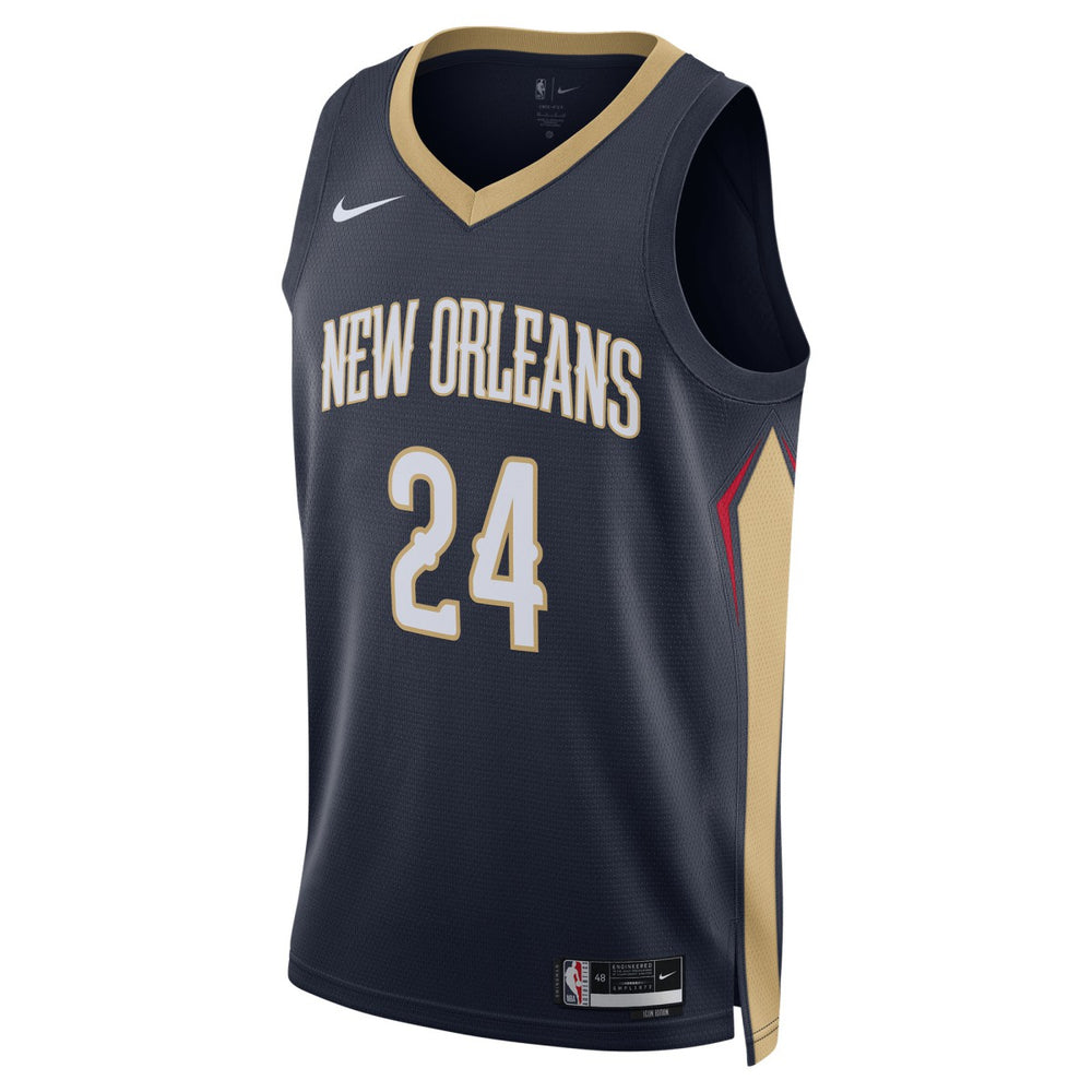 Jordan Hawkins New Orleans Pelicans Unisex Swingman Jersey - Icon Edition - Navy