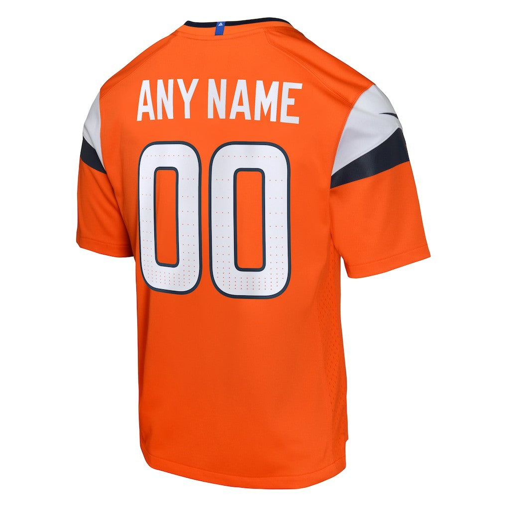 Denver Broncos Youth Mile High Collection Custom Game Jersey - Orange