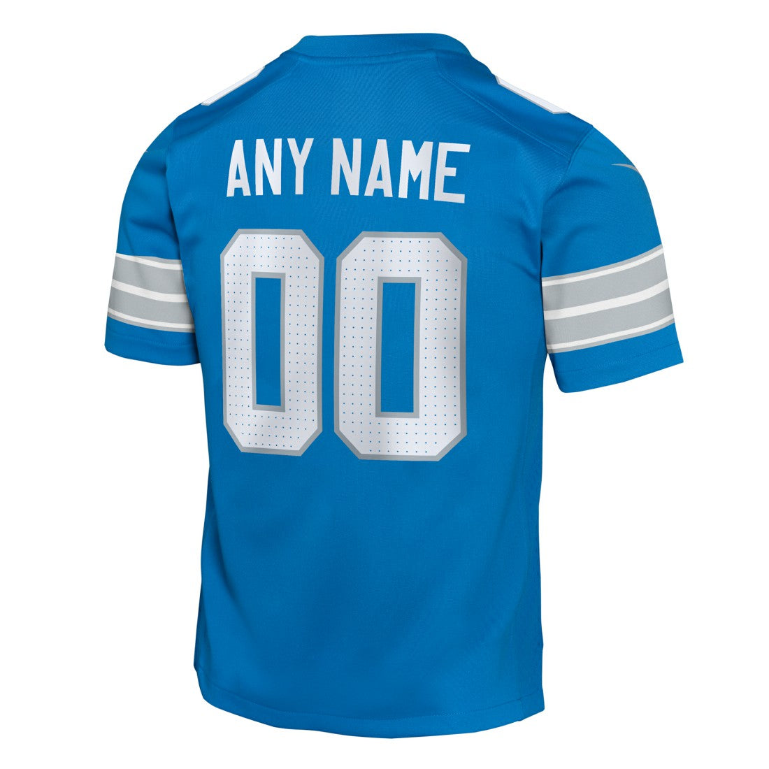 Detroit Lions Youth Custom Game Jersey - Blue