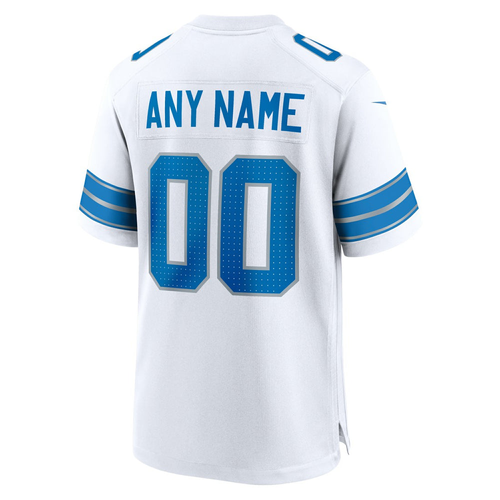 Detroit Lions Custom Game Jersey - White