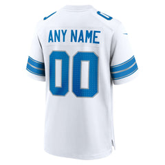 Detroit Lions Custom Game Jersey - White