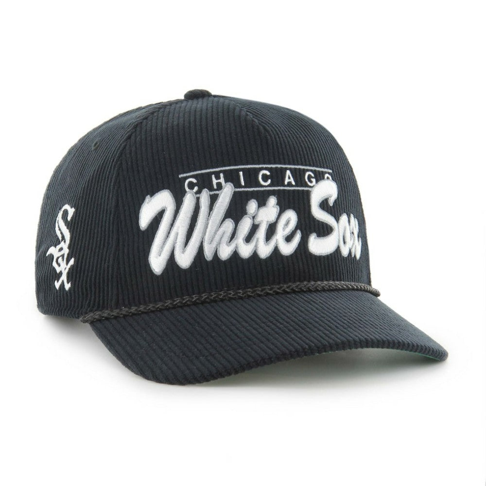 Chicago White Sox Corduroy Hitch Adjustable Hat Black | 47 brand