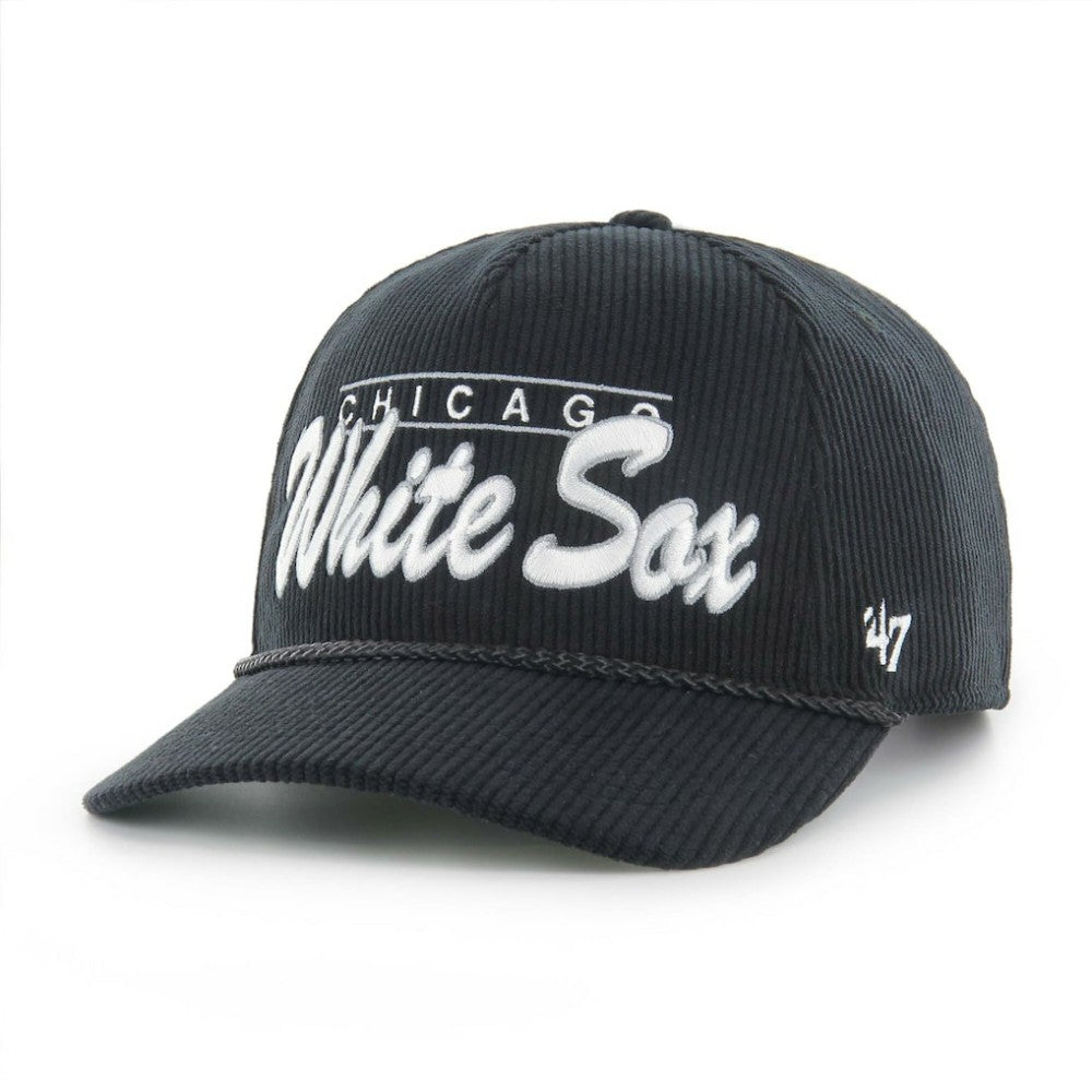 Chicago White Sox Corduroy Hitch Adjustable Hat Black | 47 brand