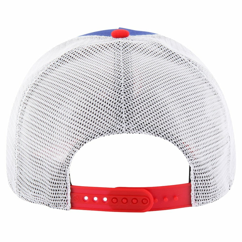Chicago Cubs Gridiron Super Stripe Relaxed Trucker Hitch Adjustable Hat Royal | 47 brand