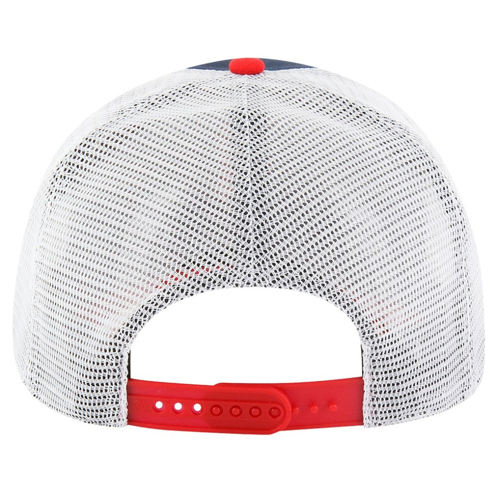 Boston Red Sox Gridiron Super Stripe Relaxed Trucker Hitch Adjustable Hat Navy | 47 brand