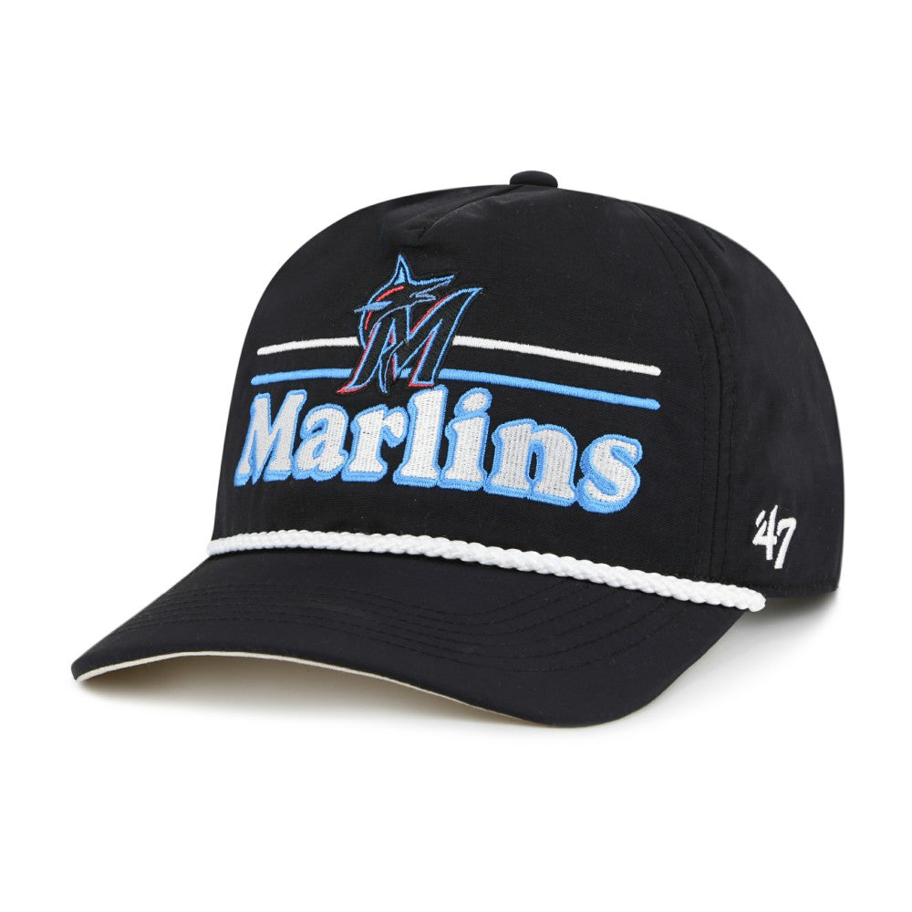 Miami Marlins Campscape Hitch Adjustable Hat Black | 47 brand