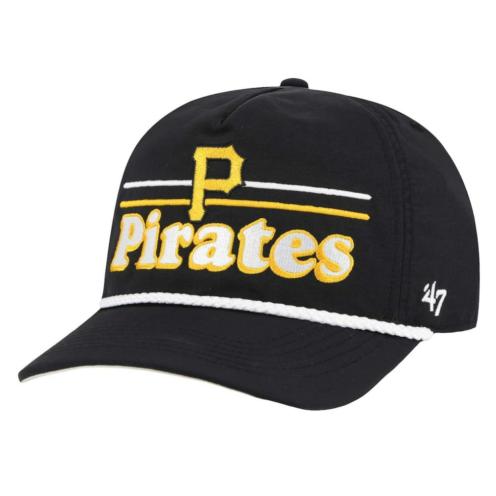 Pittsburgh Pirates Campscape Hitch Adjustable Hat Black | 47 brand