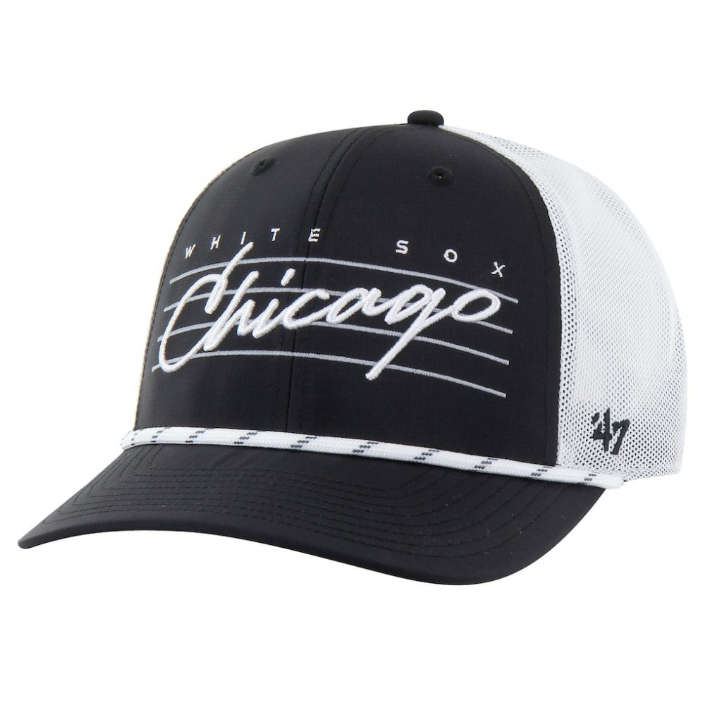 Chicago White Sox Downburst Trucker Adjustable Hat Black | 47 brand