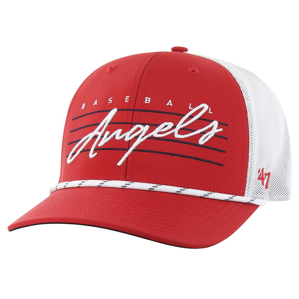 Los Angeles Angels Downburst Trucker Adjustable Hat Red | 47 brand