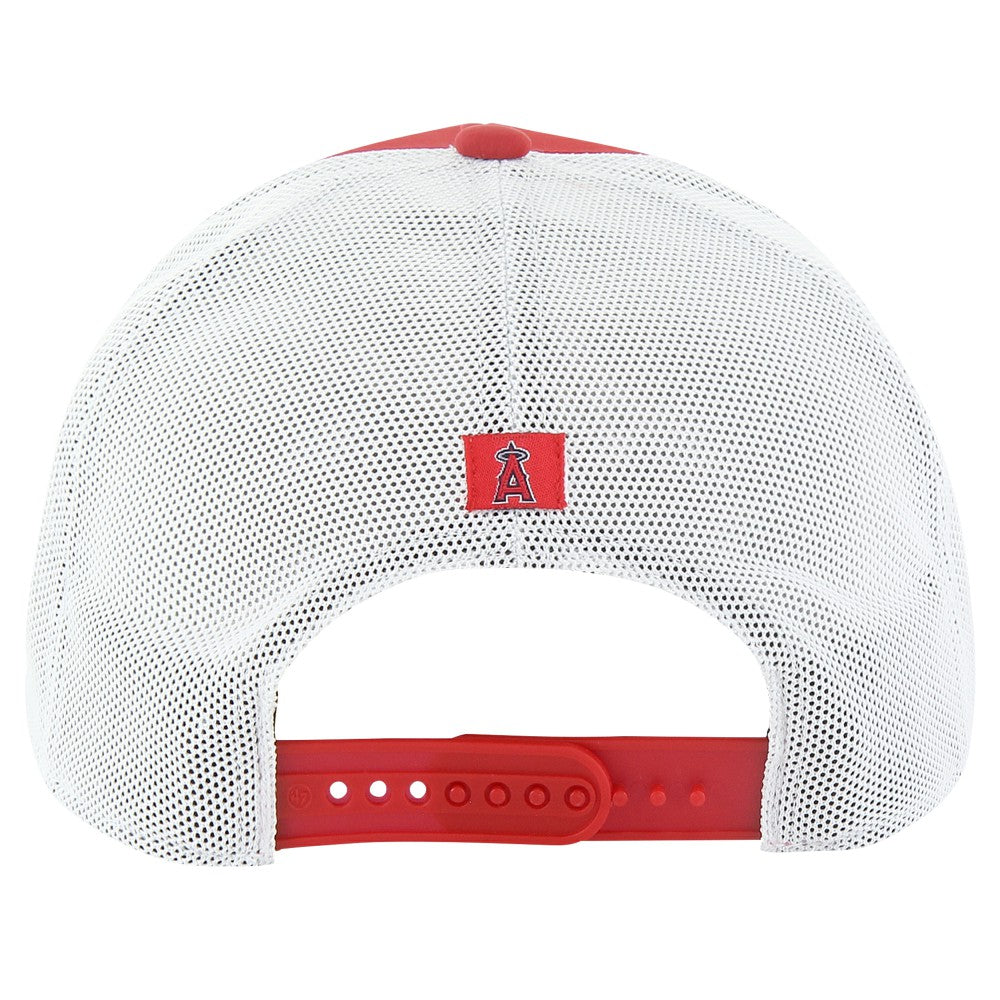 Los Angeles Angels Downburst Trucker Adjustable Hat Red | 47 brand
