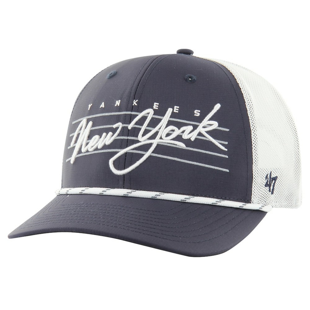 New York Yankees Downburst Trucker Adjustable Hat Navy | 47 brand