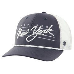 New York Yankees Downburst Trucker Adjustable Hat Navy | 47 brand