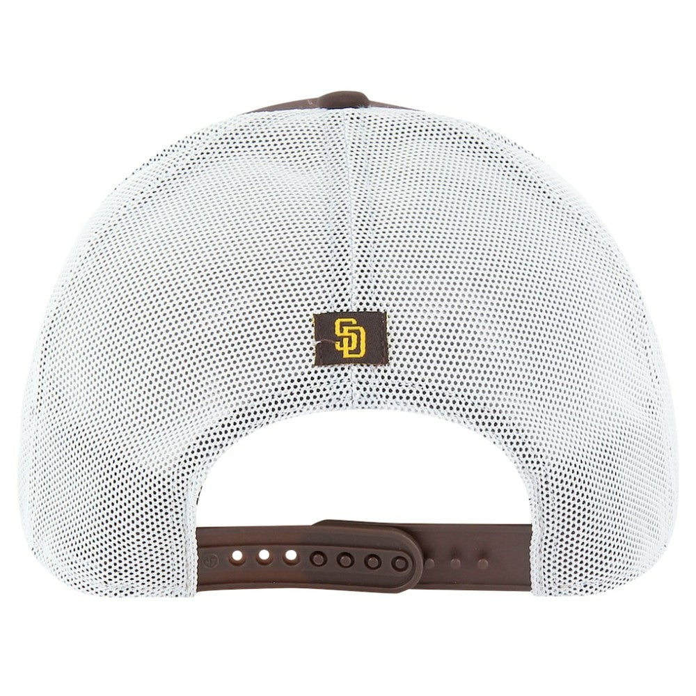 San Diego Padres Downburst Trucker Adjustable Hat Brown | 47 brand