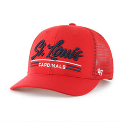 St. Louis Cardinals Garner Trucker Adjustable Hat Red | 47 brand