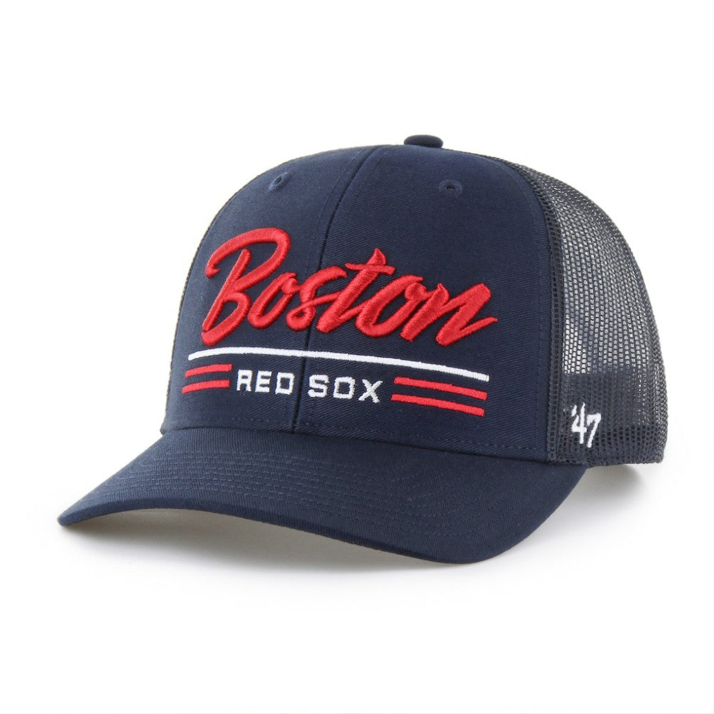 Boston Red Sox Garner Trucker Adjustable Hat Navy | 47 brand