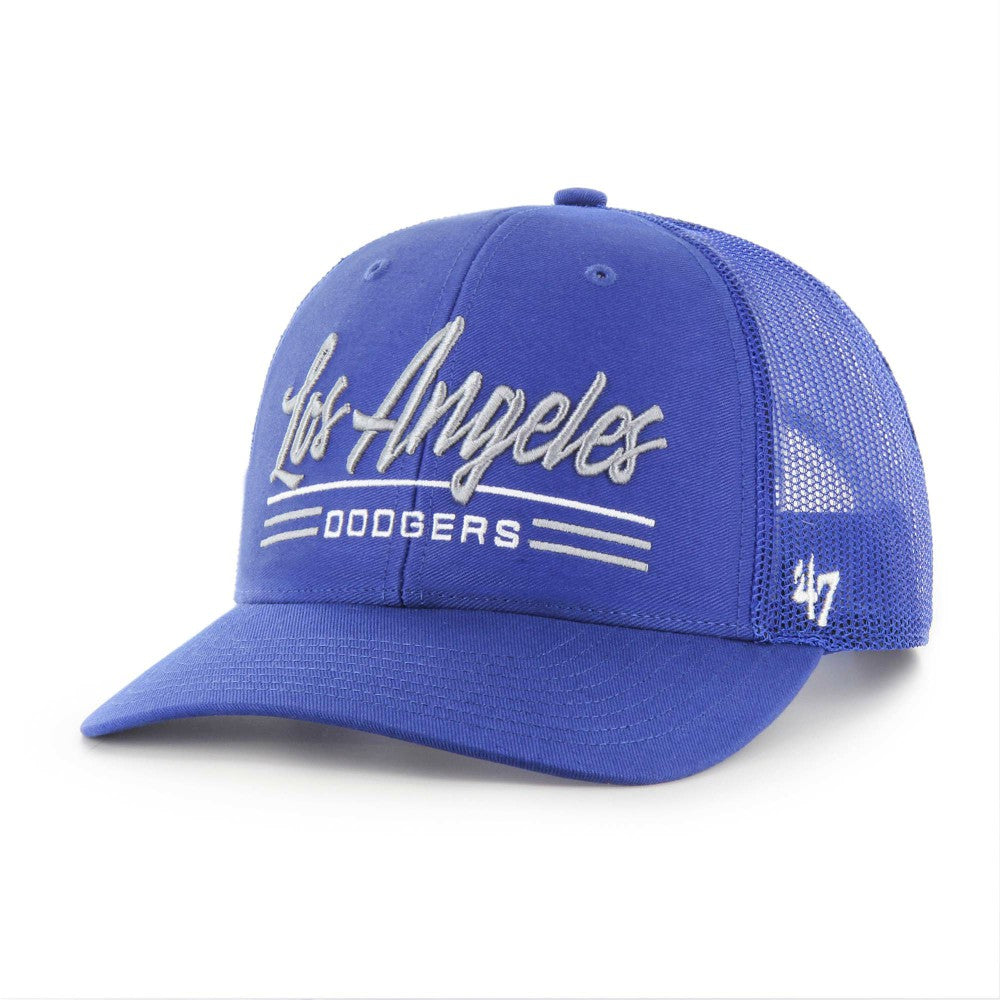 Los Angeles Dodgers Garner Trucker Adjustable Hat Royal | 47 brand