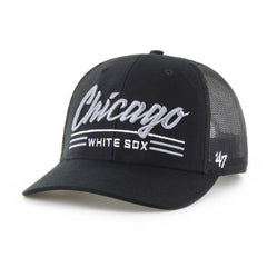 Chicago White Sox Garner Trucker Adjustable Hat Black | 47 brand
