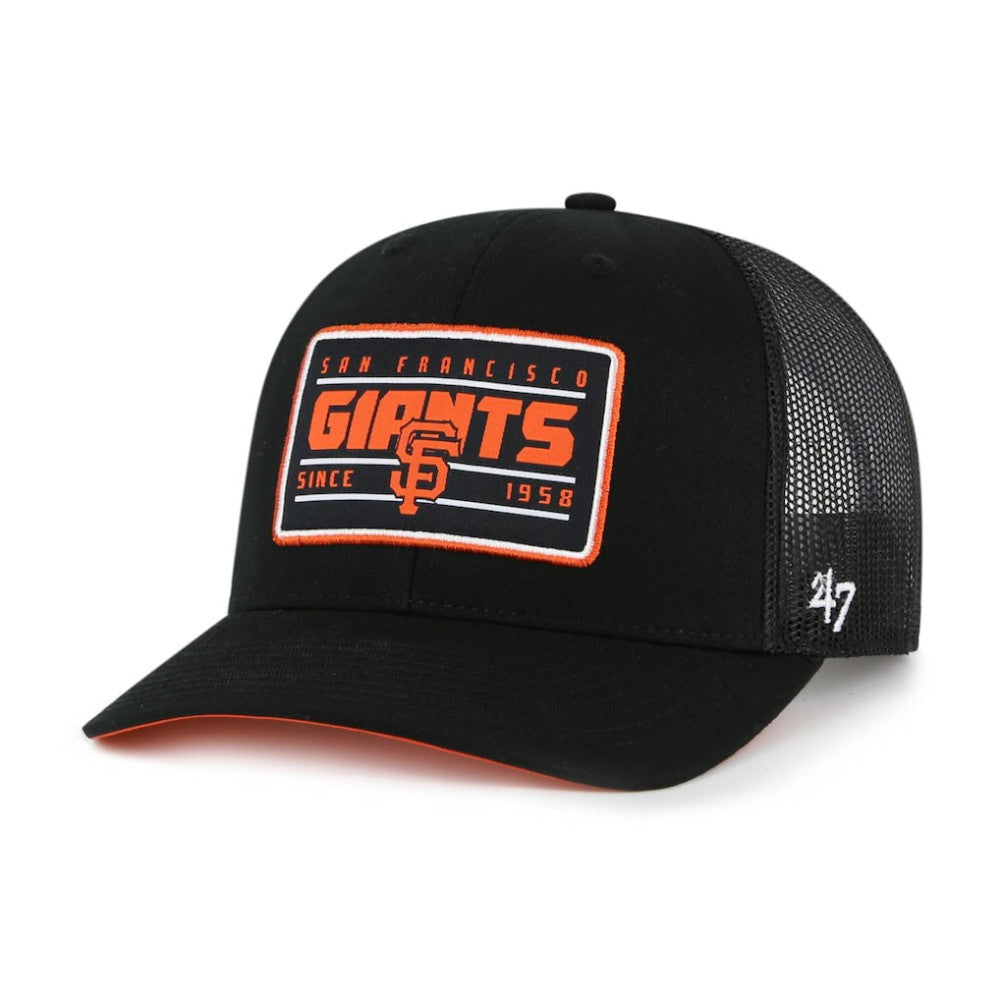 San Francisco Giants Hardline Trucker Adjustable Hat Black | 47 brand
