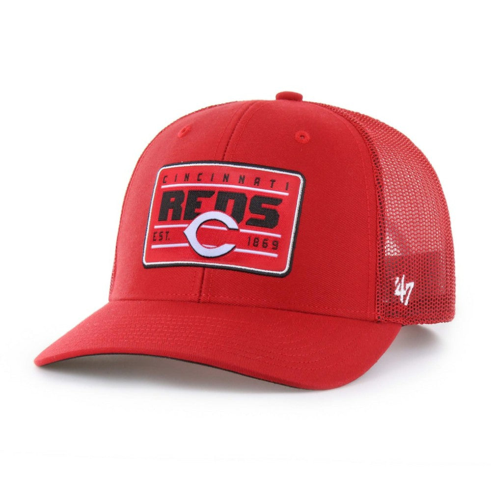 Cincinnati Reds Hardline Trucker Adjustable Hat Red | 47 brand