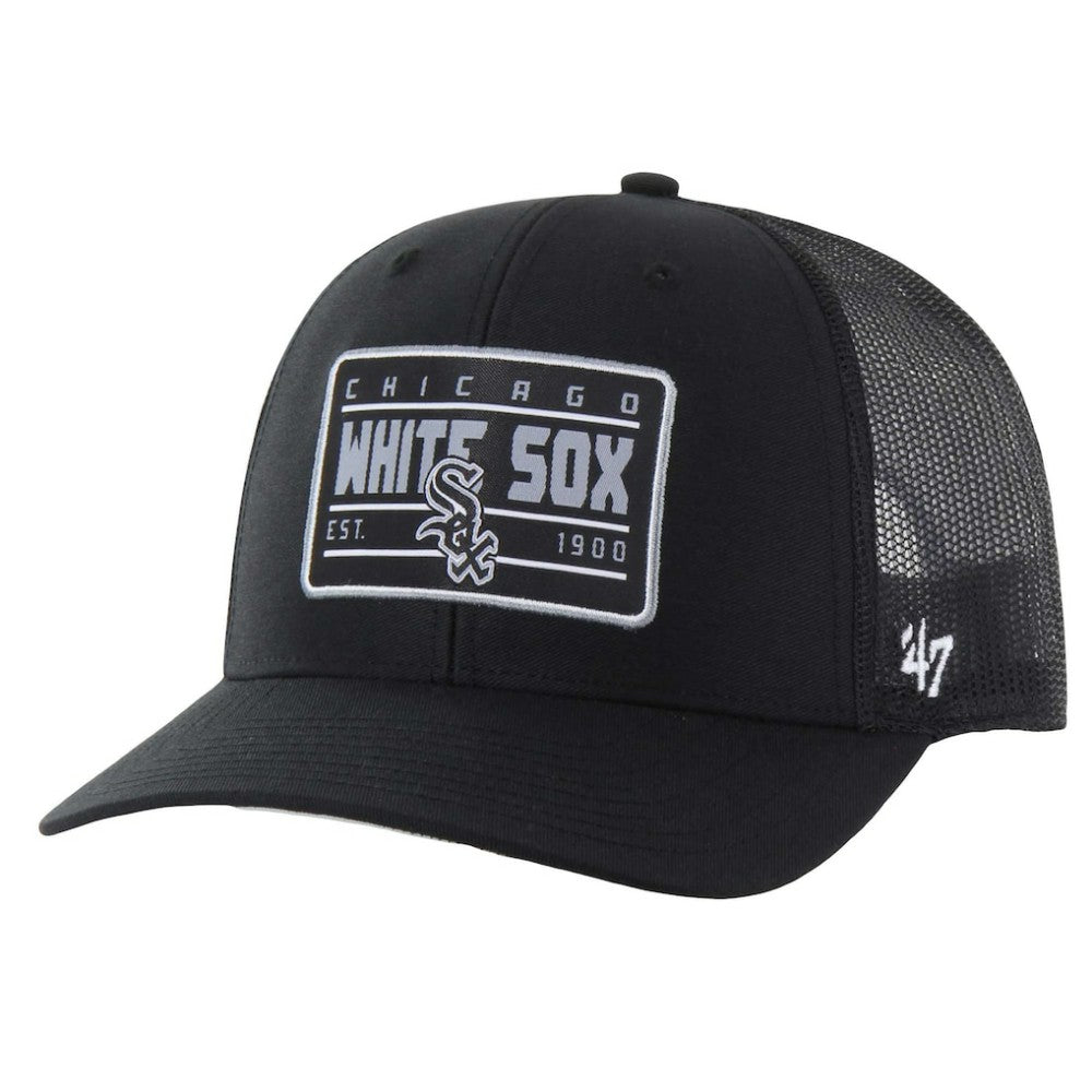 Chicago White Sox Hardline Trucker Adjustable Hat Black | 47 brand