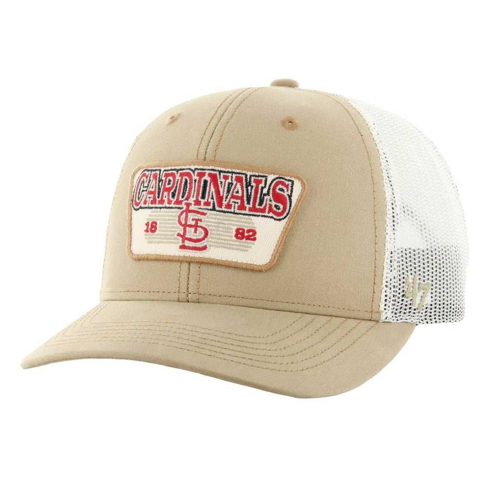 St. Louis Cardinals Ridgewood Trucker Adjustable Hats Khaki | 47 brand