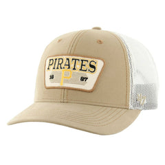 Pittsburgh Pirates Ridgewood Trucker Adjustable Hats Khaki | 47 brand