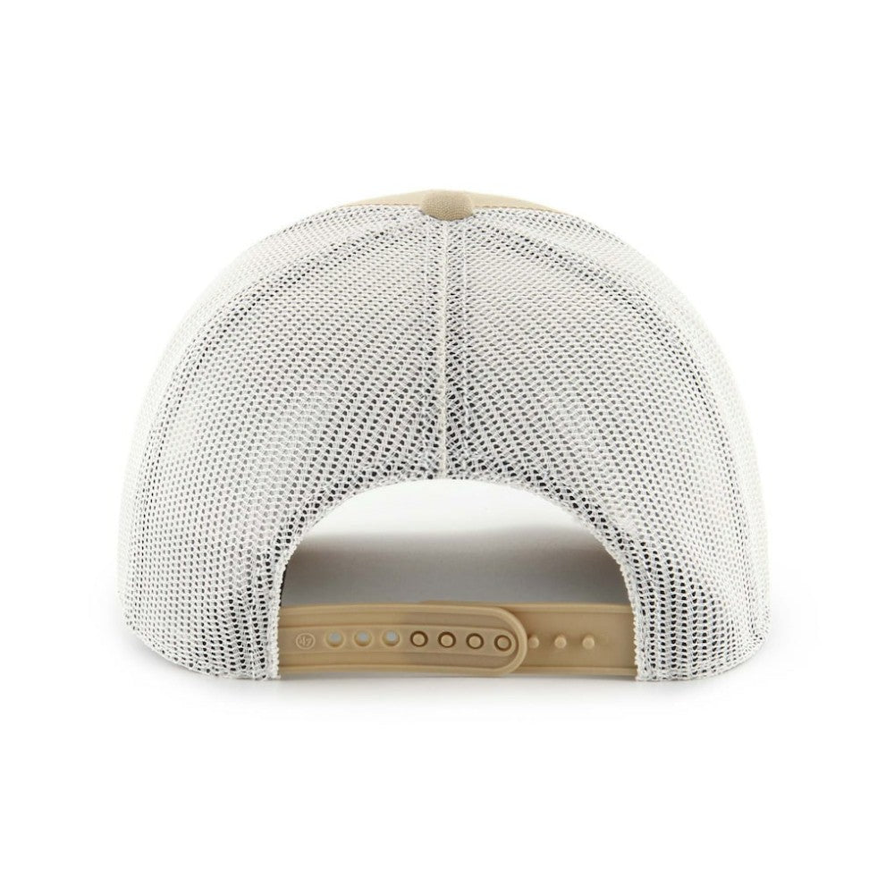 Cincinnati Reds Ridgewood Trucker Adjustable Hats Khaki | 47 brand
