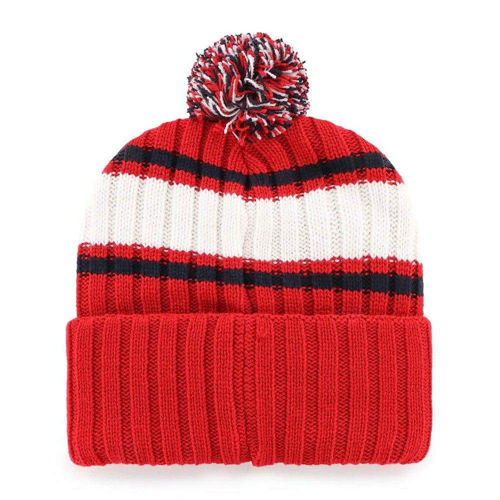 St. Louis Cardinals Plateau Cuffed Knit Hat with Pom Red | 47 brand