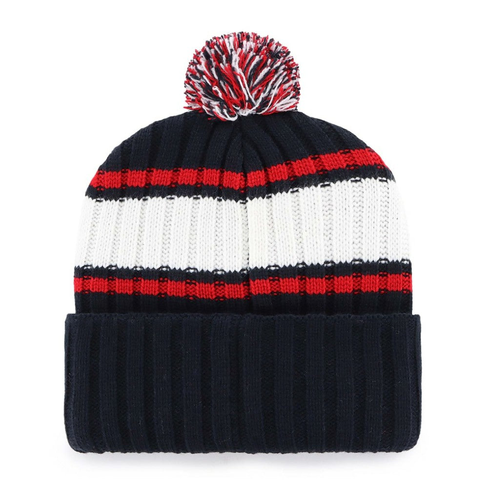 Boston Red Sox Plateau Cuffed Knit Hat with Pom Navy | 47 brand
