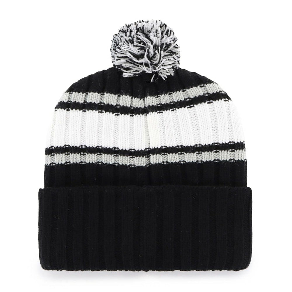 Chicago White Sox Plateau Cuffed Knit Hat with Pom Black | 47 brand