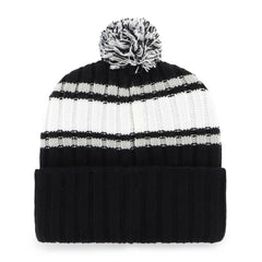Chicago White Sox Plateau Cuffed Knit Hat with Pom Black | 47 brand