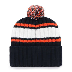 Detroit Tigers Plateau Cuffed Knit Hat with Pom Navy | 47 brand