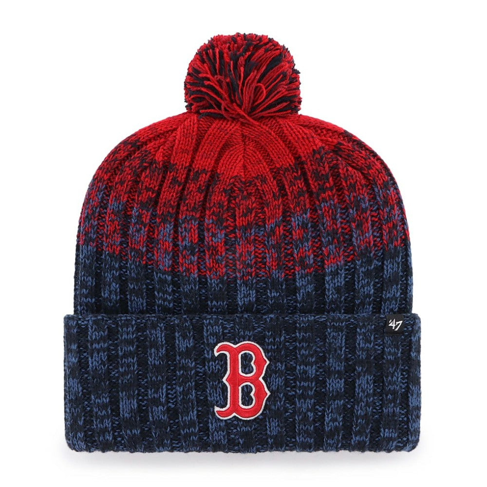 Boston Red Sox Cascade Cuffed Knit Hat with Pom Navy | 47 brand