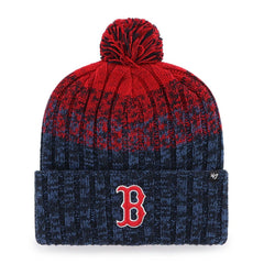 Boston Red Sox Cascade Cuffed Knit Hat with Pom Navy | 47 brand