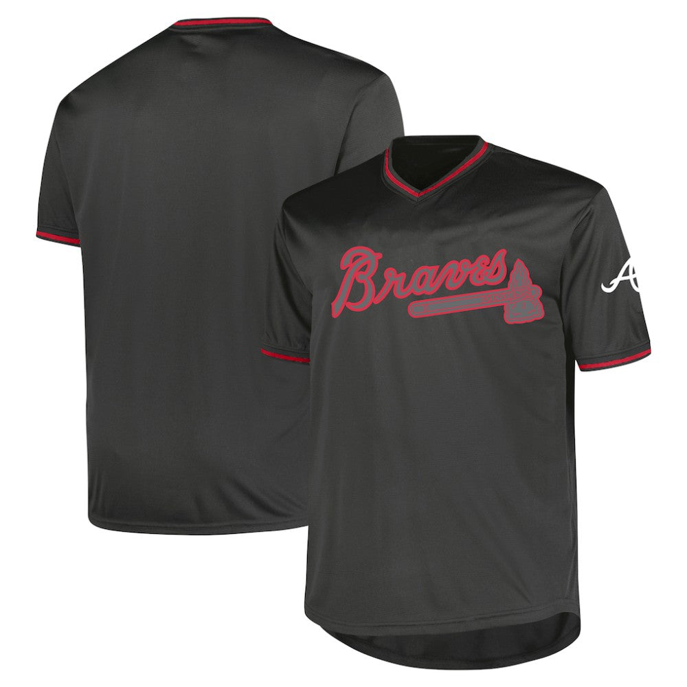 Atlanta Braves Profile Big & Tall Pop Fashion Jersey Charcoal