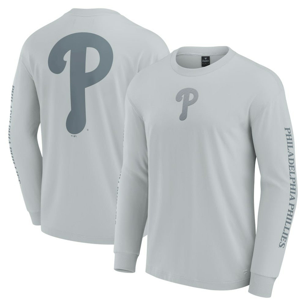 Philadelphia Phillies Elements Strive Long Sleeve T-Shirt Gray