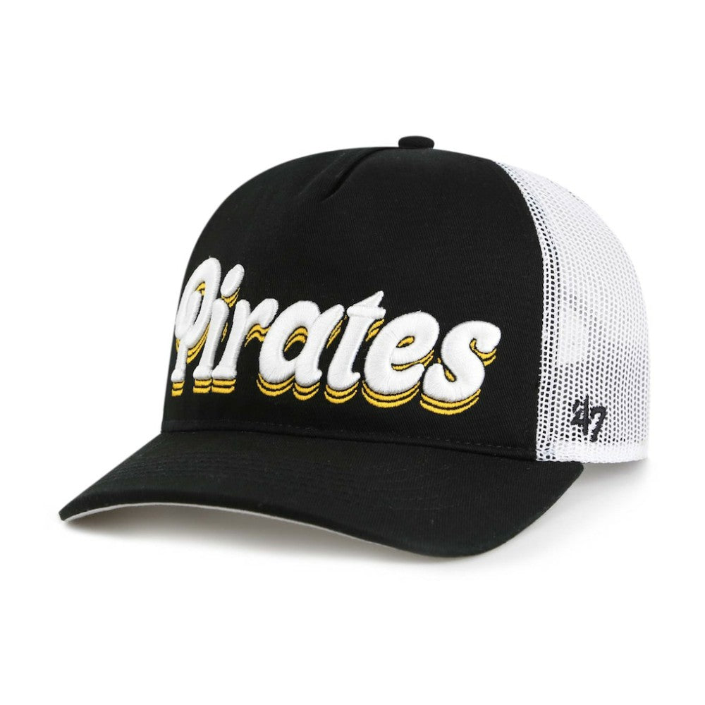 Pittsburgh Pirates Women's Biloxi Hitch Adjustable Hat Black | 47 brand